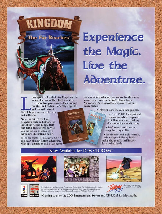 1995 Kingdom The Far Reaches 3DO Original Ad v1 - for just $18.29! 
