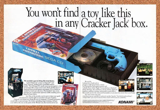 1993 Lethal Enforcers Sega CD Original Ad - for just $21.49! 
