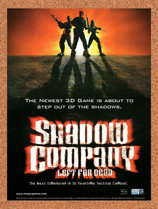 1998 Shadow Company Left For Dead PC Original Ad v1 - for just $17.99! 