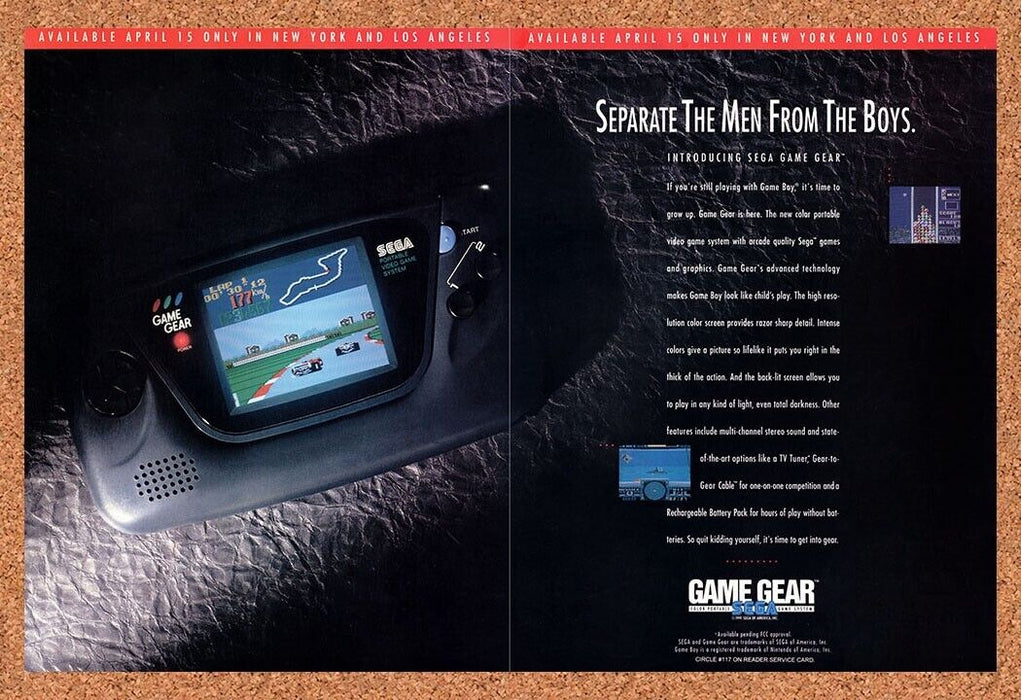 1991 Sega Game Gear Console Original Ad v7 - for just $21.99! 