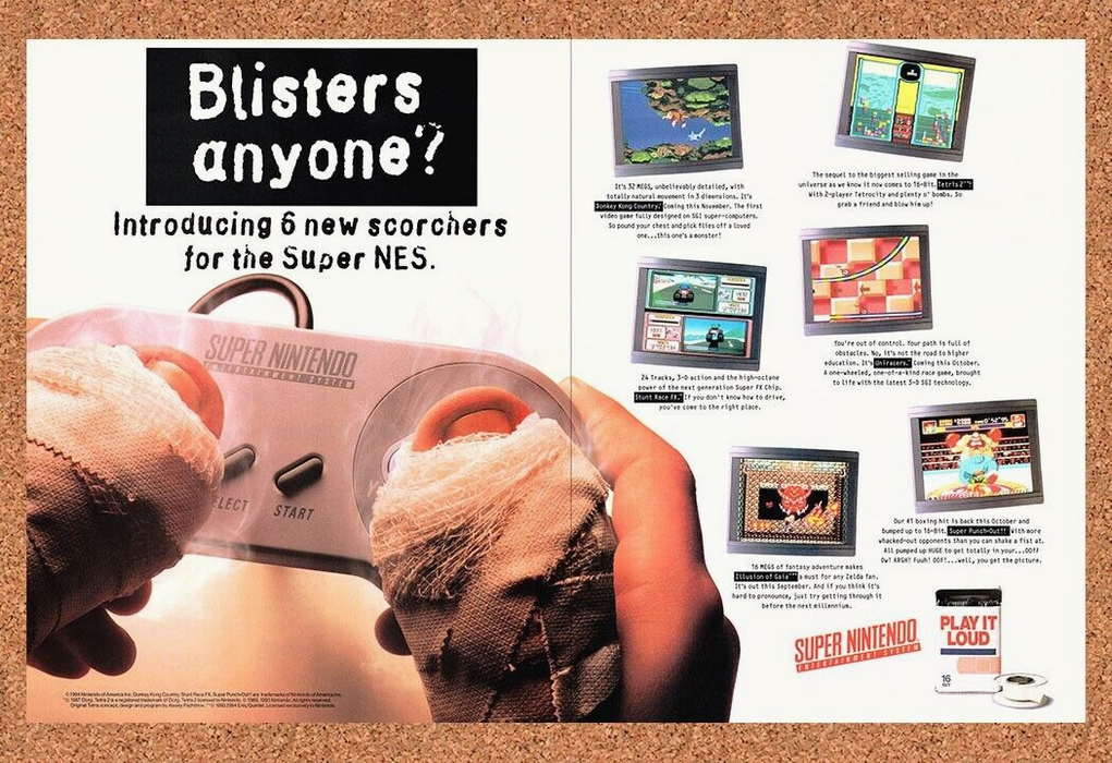 1994 Nintendo SNES Console Original Ad v1 - for just $21.49! 
