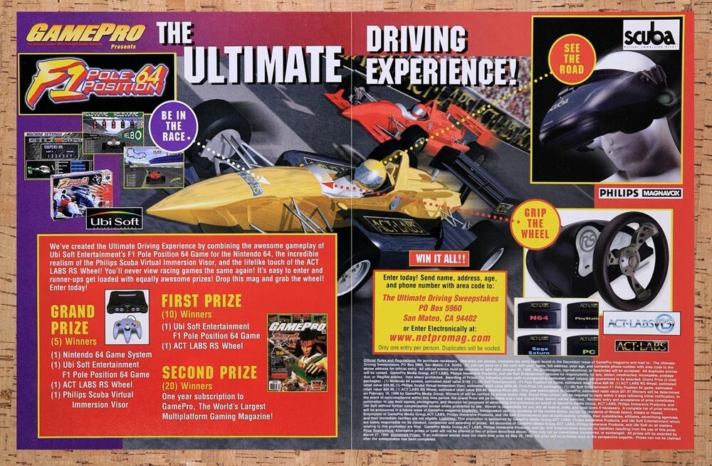 1997 F1 Pole Position 64 Sweepstakes Original Ad v2 - for just $21.49! 