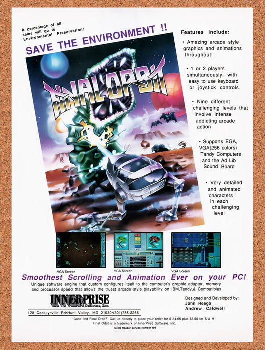 1990 Final Orbit Tandy Original Ad v1 - for just $17.99! 