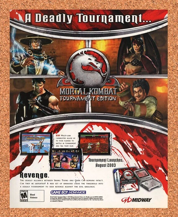 2005 Mortal Kombat Tournament Edition GBA Original Ad - for just $18.49! 
