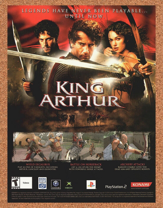 2004 King Arthur GameCube Original Ad - for just $17.99! 