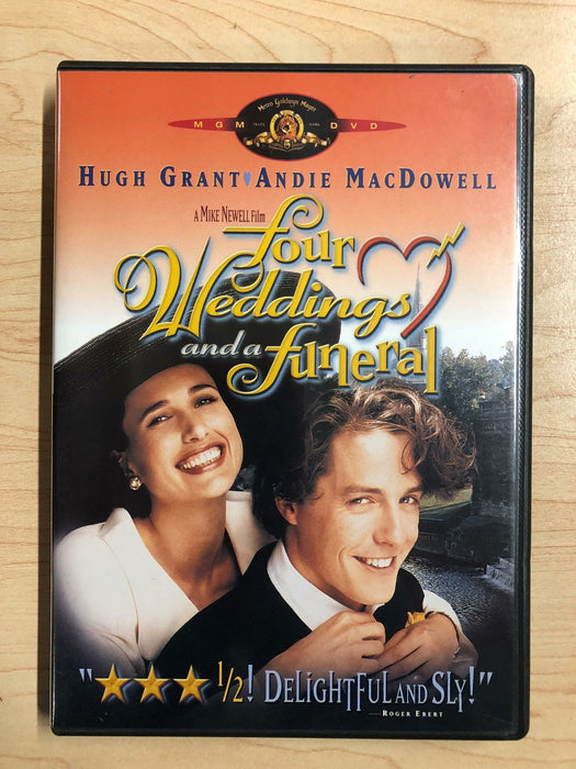 Four Weddings and a Funeral (DVD, 1994) - K5 - for just $1.99! 