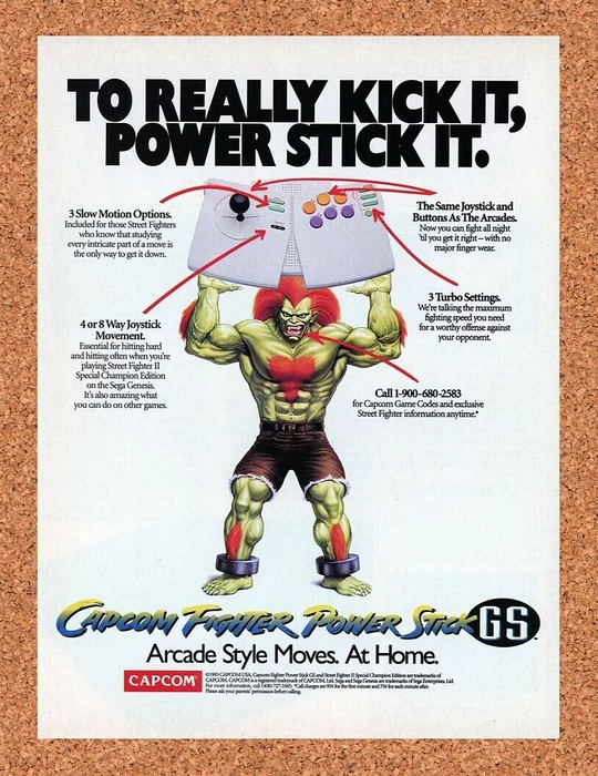 1994 Capcom Fighter Power Stick Street Fighter Original Ad v1 - for just $17.99! 