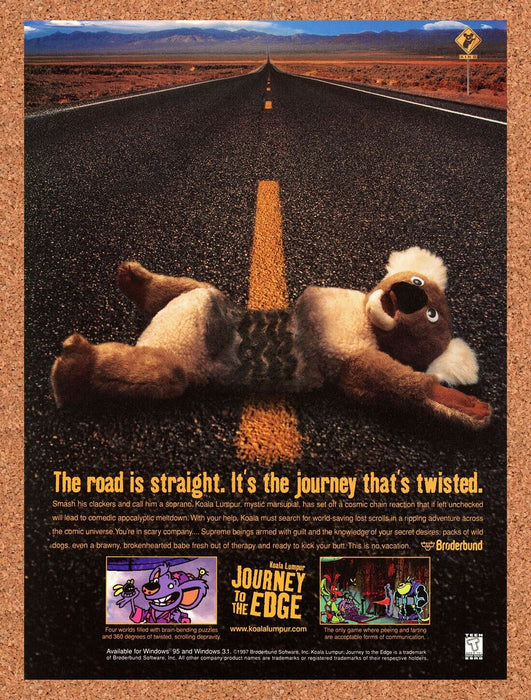 1999 Koala Lumpur Journey To The Edge PC Original Ad - for just $17.99! 