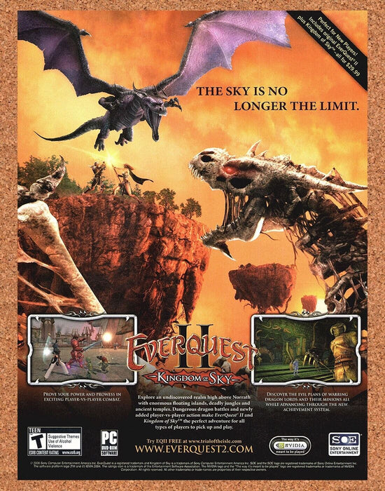 2006 EverQuest II Kingdom Of The Sky PC Original Ad - for just $17.99! 