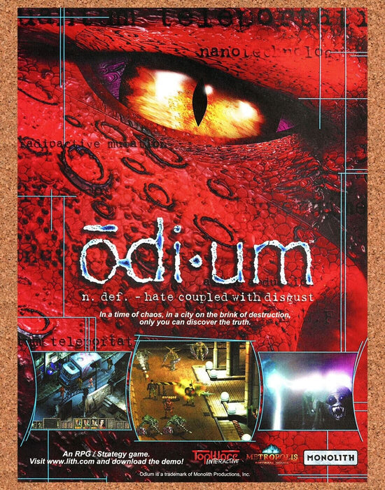 1999 Odium PC Original Ad - for just $17.99! 