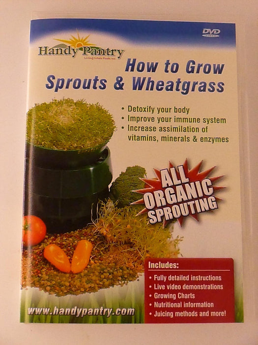 Handy Pantry - How to Grow Sprouts and Wheatgrass (DVD) - K9 - for just $3.99! 