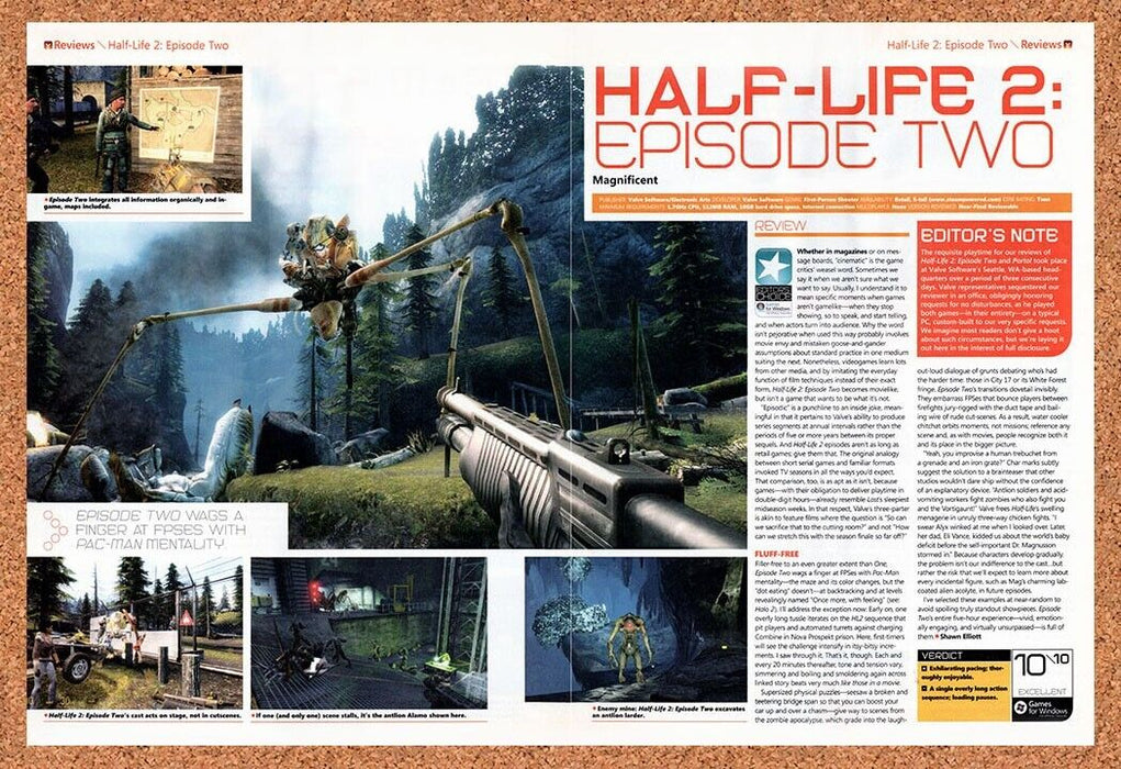 2004 Half-Life 2 Episode 2 PC Original Ad - for just $21.49! 