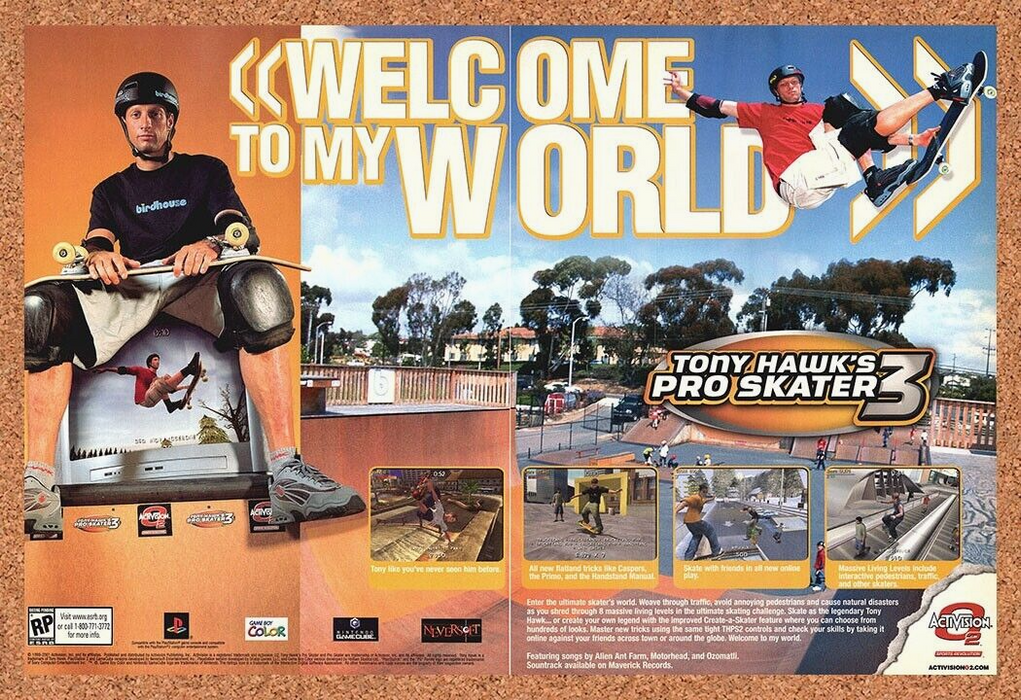 2003 Tony Hawk's Pro Skater 3 PS2 Original Ad - for just $21.49! 