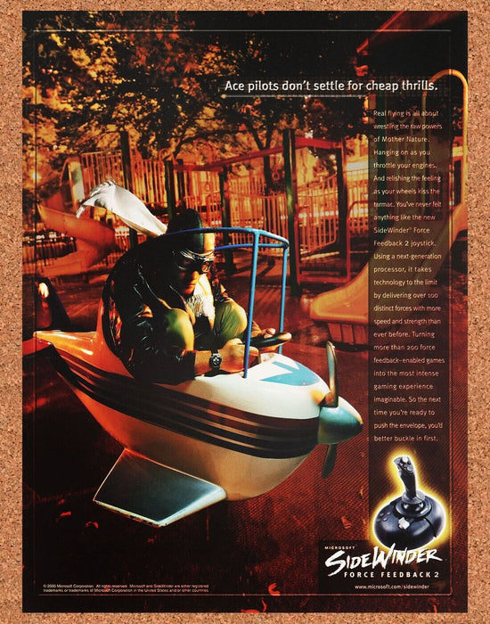 2002 Microsoft Sidewinder Force Joystick Original Ad v1 - for just $17.99! 