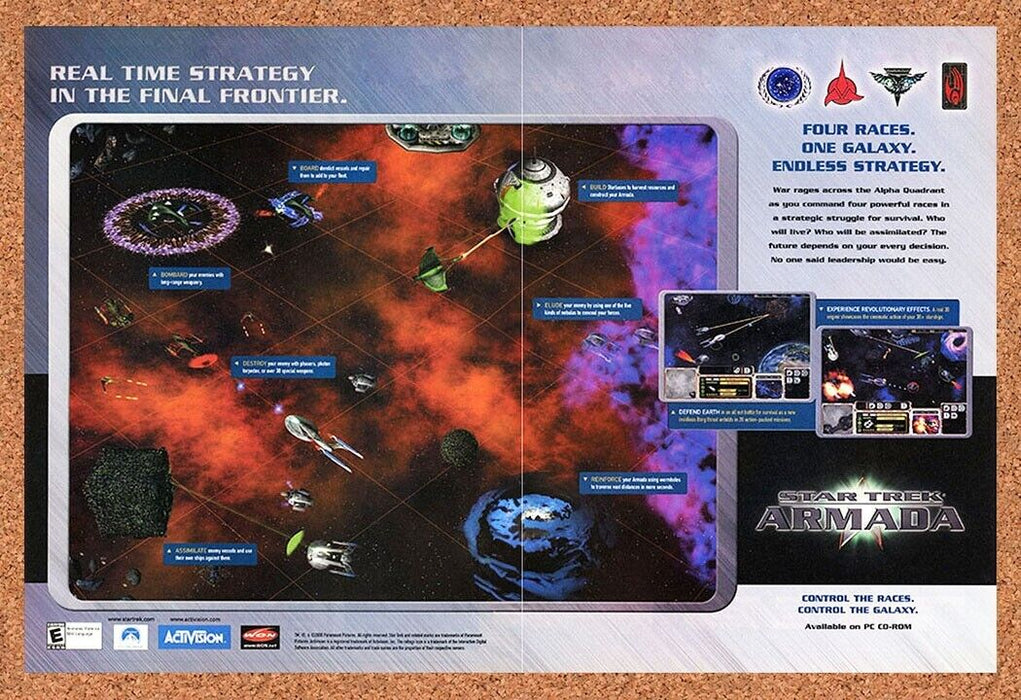 2002 Star Trek Armada PC Original Ad v2 - for just $21.49! 