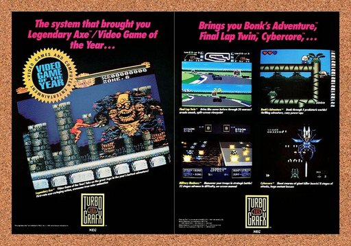 1990 TurboGrafx-16 Console Legendary Axe Original Ad v2 - for just $21.49! 
