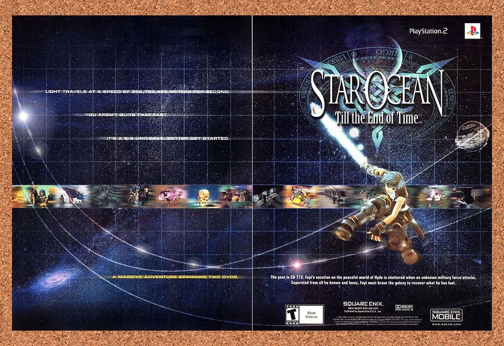 2004 Star Ocean Till The End Time PS2 Original Ad v1 - for just $21.49! 