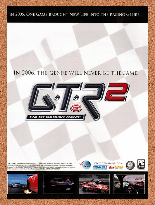 2006 GTR2 Fia GT Racing Game PC Original Advertisement v1 - for just $19.49! 