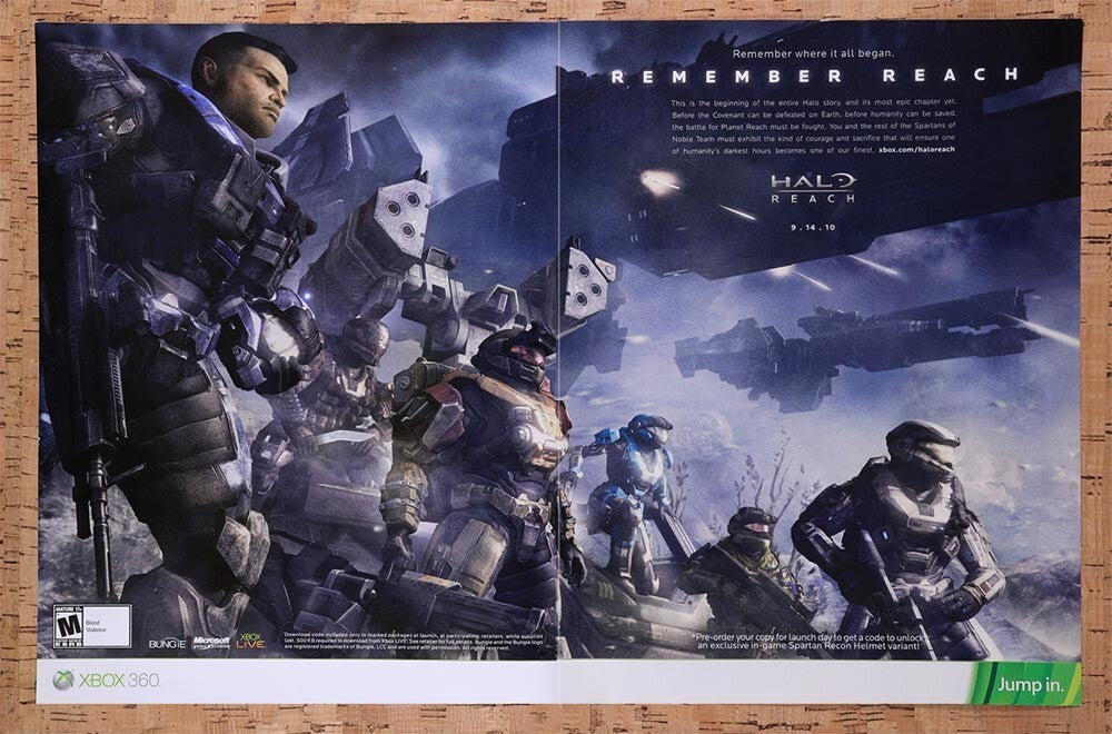 2010 Halo Reach Xbox 360 Original Ad v1 - for just $21.99! 