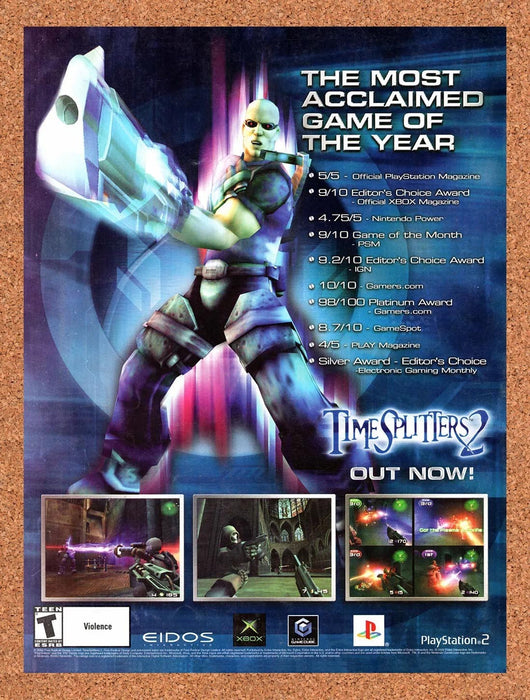 2003 TimeSplitters 2 PS2 Original Ad v1 - for just $16.57! 
