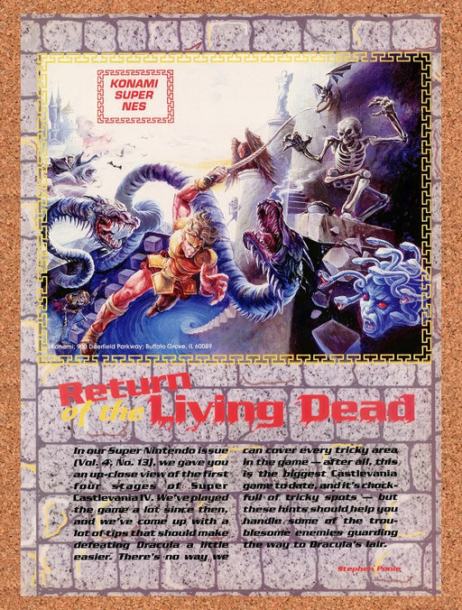 1992 Castlevania IV SNES Original Ad v1 - for just $17.99! 