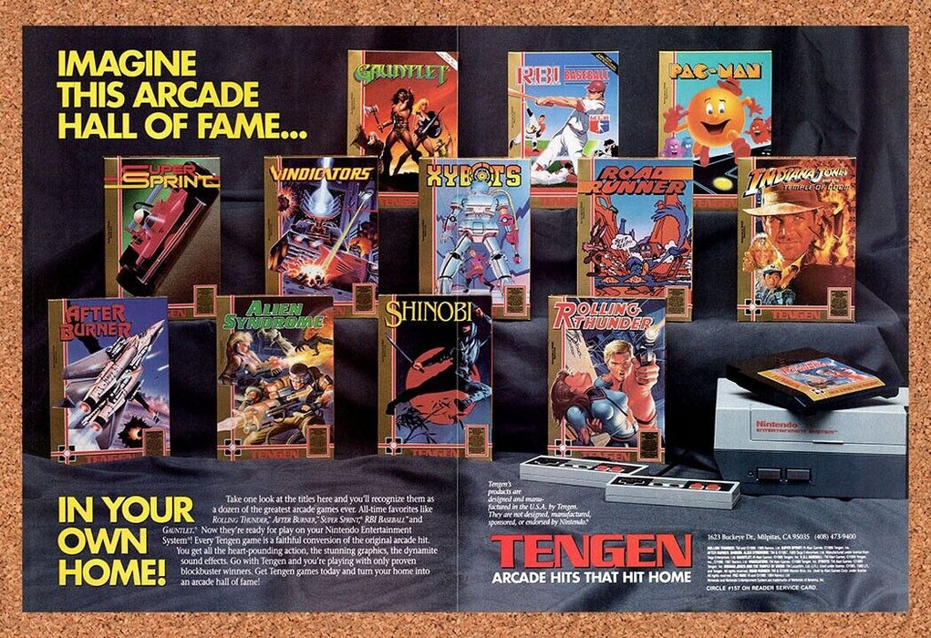 1990 Tengen NES Games Original Ad v6 - for just $21.49! 
