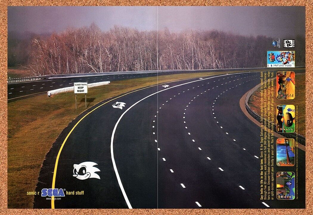 1997 Sonic R Saturn Original Ad v1 - for just $21.49! 