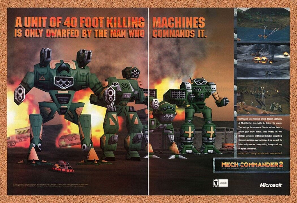 2003 Mech Commander 2 PC Original Killing Machines Ad - for just $22.49! 