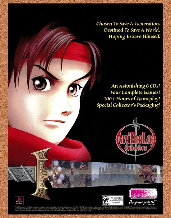 2002 Arc The Lad Collection PS1 Original Ad v2 - for just $17.99! 