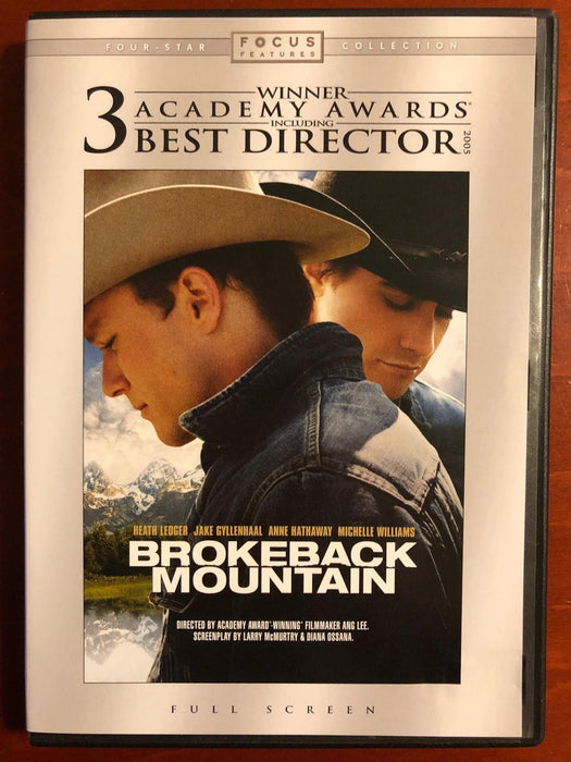 Brokeback Mountain (DVD, 2005, Full Frame) - L05 - for just $1.99! 