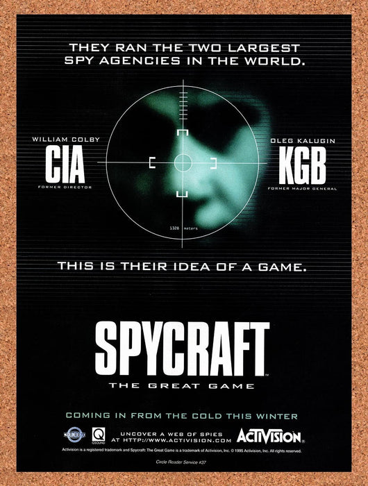 1995 Spycraft The Great Game PC Original Ad v3 - for just $17.99! 