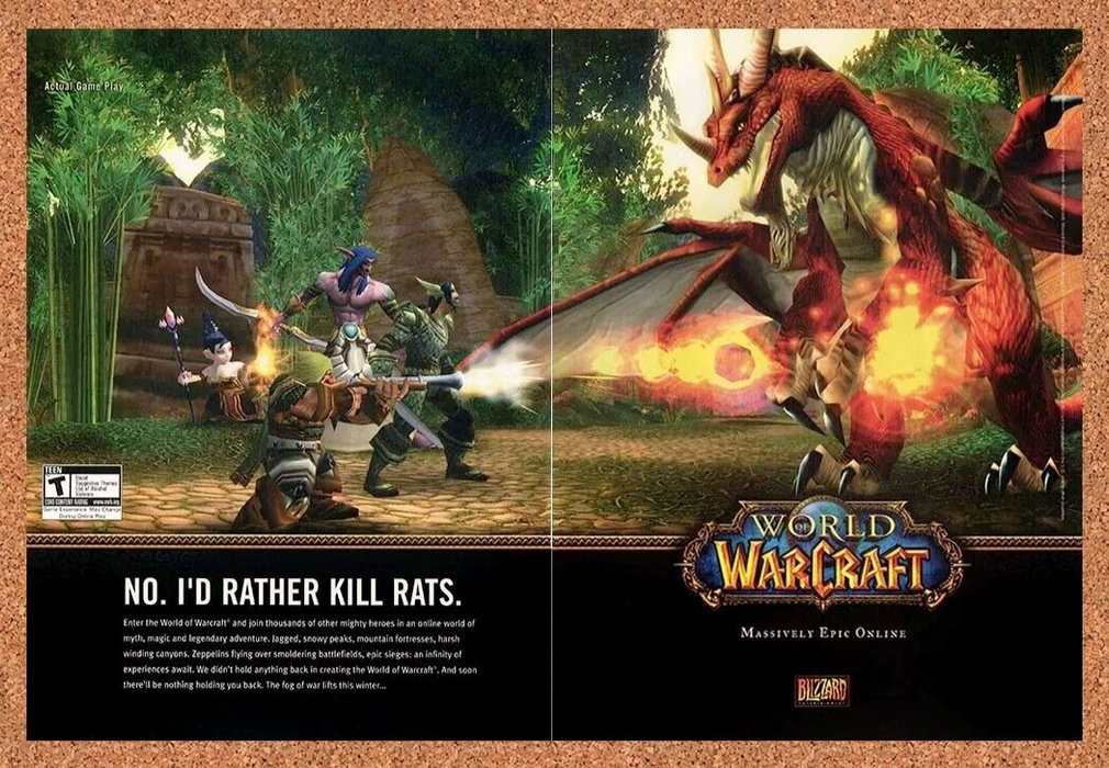 2007 World Of WarCraft PC Original Ad - for just $22.49! 