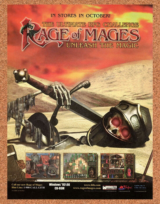 2000 Rage Of Mages Unleash The Magic PC Original Ad - for just $19.99! 