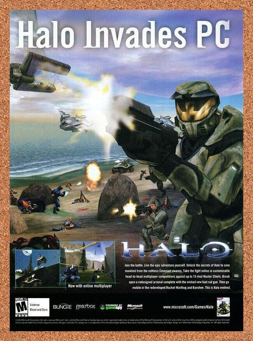 2002 Halo PC Game Combat Evolved Original Ad - for just $18.49! 