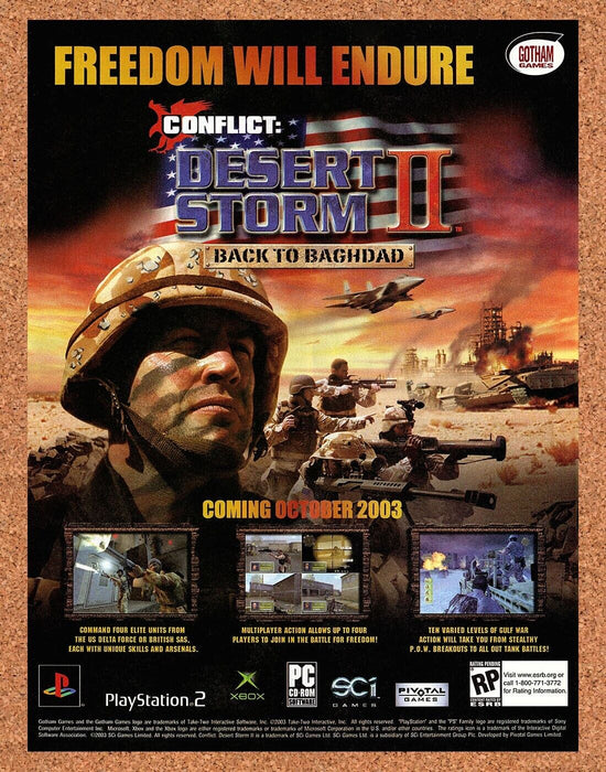 2003 Conflict Desert Storm 2 Xbox Original Ad - for just $17.99! 