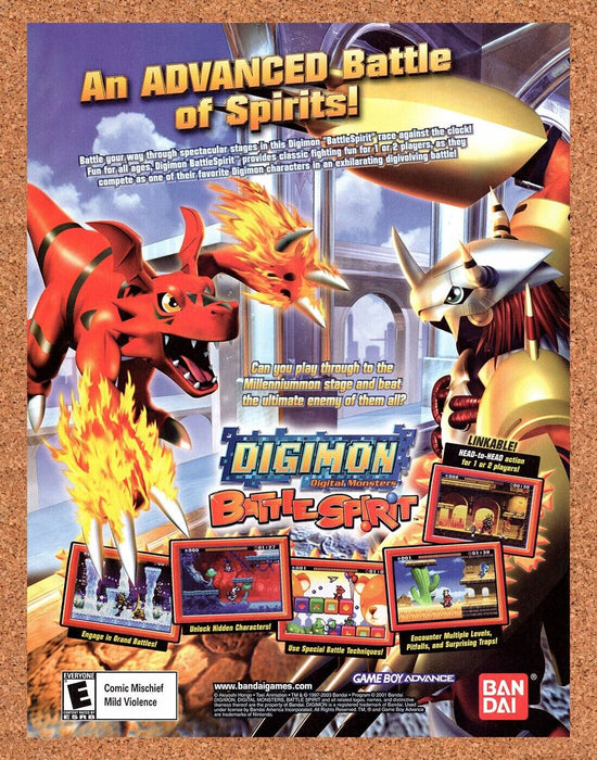 2003 Digimon Battle Spirit GBA Original Ad - for just $17.99! 