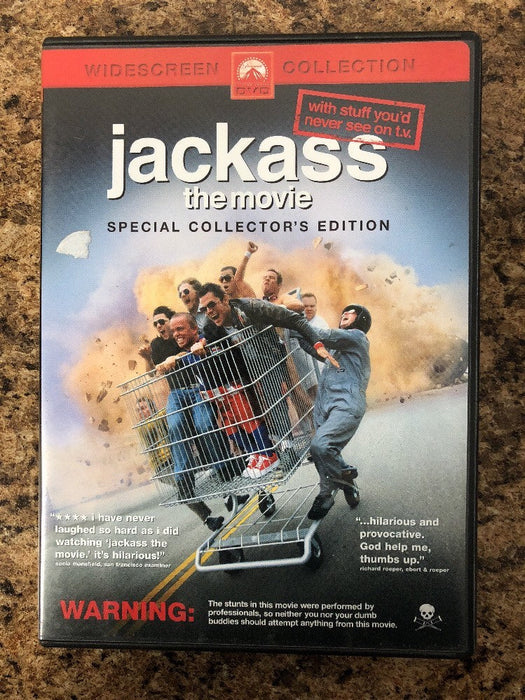 Jackass The Movie (DVD, 2003, Widescreen, Special collectors edition) - L04 - for just $1.99! 