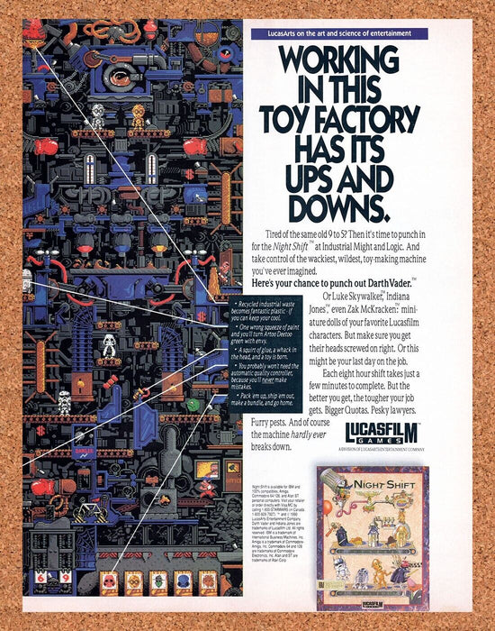 1991 Night Shift IBM Original Ad - for just $18.99! 