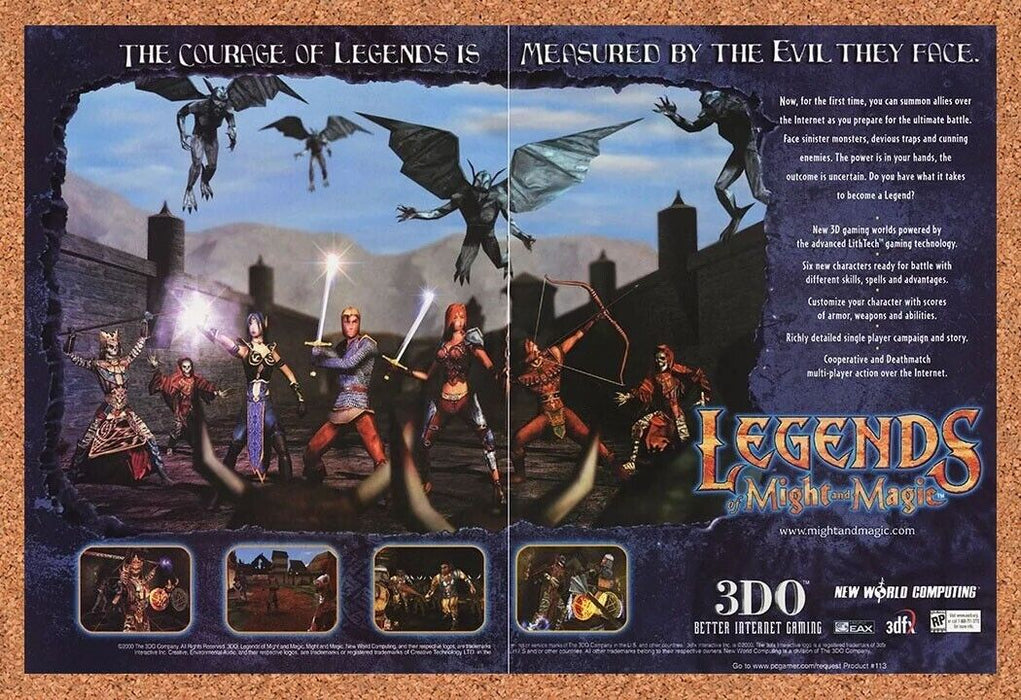 2002 Legends Of Might And Magic PC Original Ad v2 - for just $21.49! 