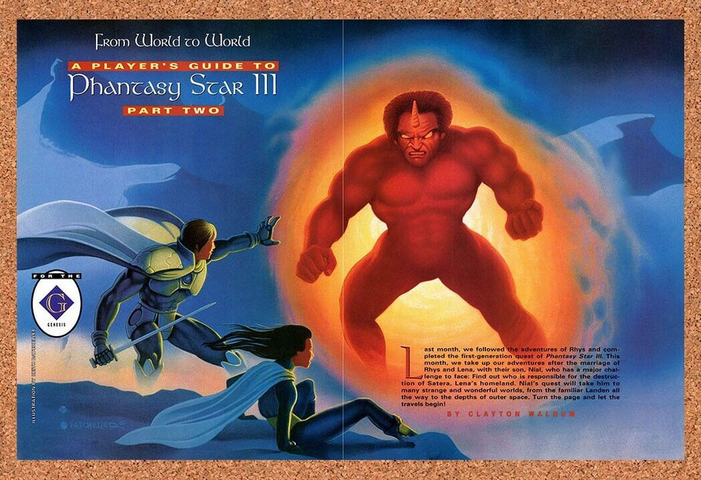 1992 Phantasy Star III Genesis Part 2 Original Ad v2 - for just $21.49! 