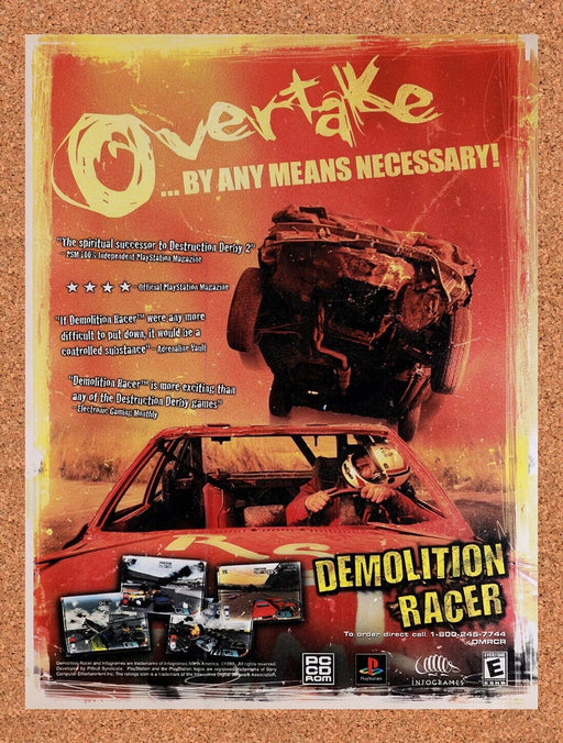 2000 Demolition Racer PS1 Original Ad v1 - for just $15.29! 