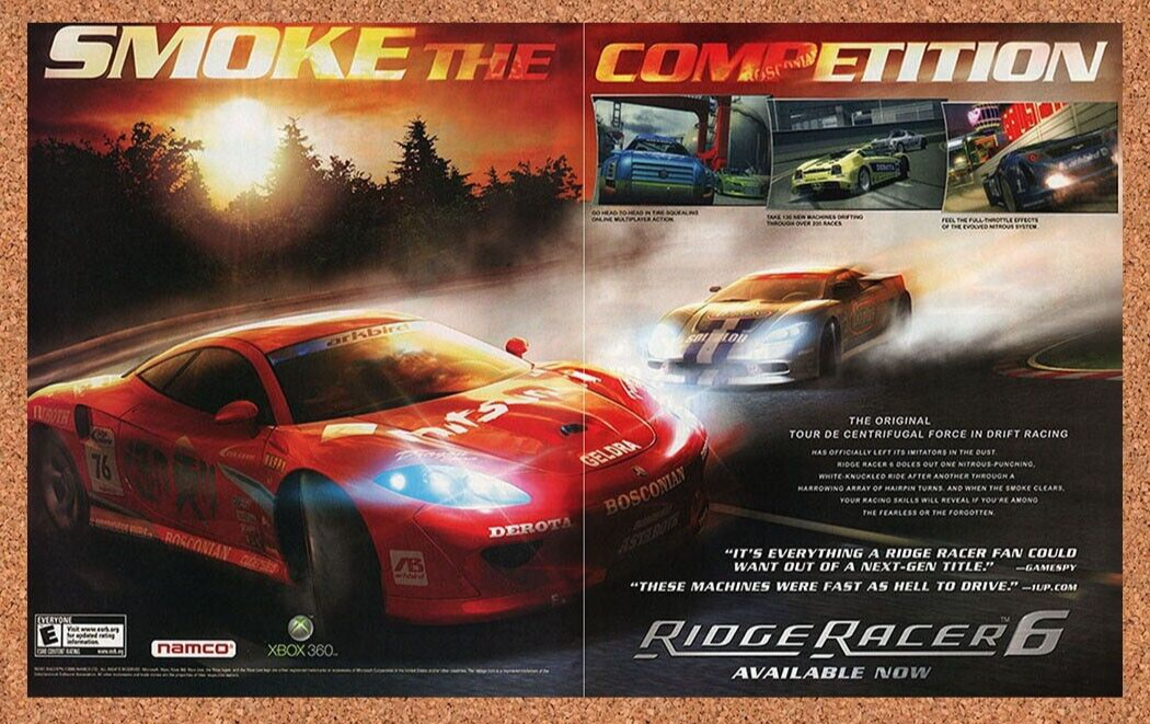 2007 Ridge Racer 6 Xbox 360 Original Ad v1 - for just $21.49! 