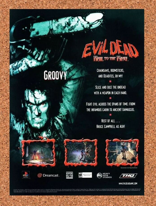 2001 Evil Dead PS1 Hail to The King Original Ad - for just $17.99! 