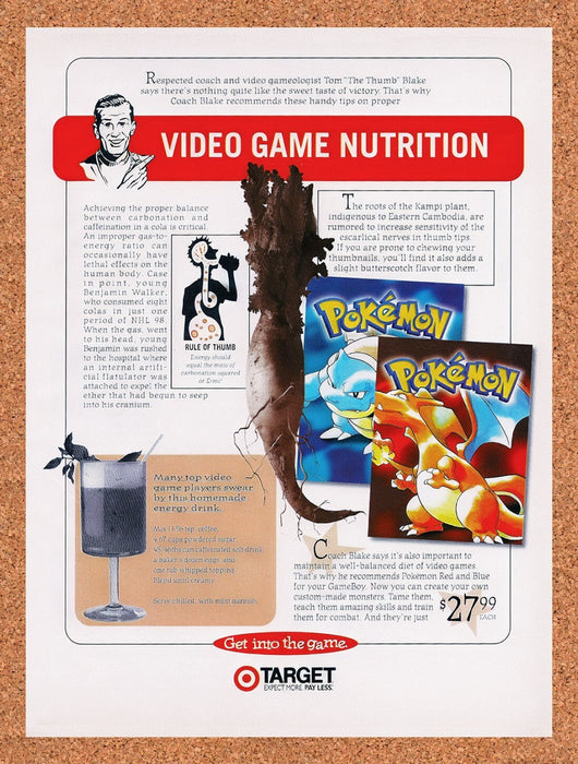 1998 Pokemon Red & Blue Target Original Ad v1 - for just $17.99! 
