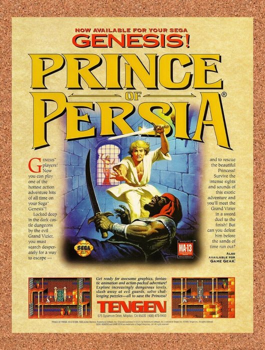 1994 Prince Of Persia Genesis Original Ad v5 - for just $15.29! 