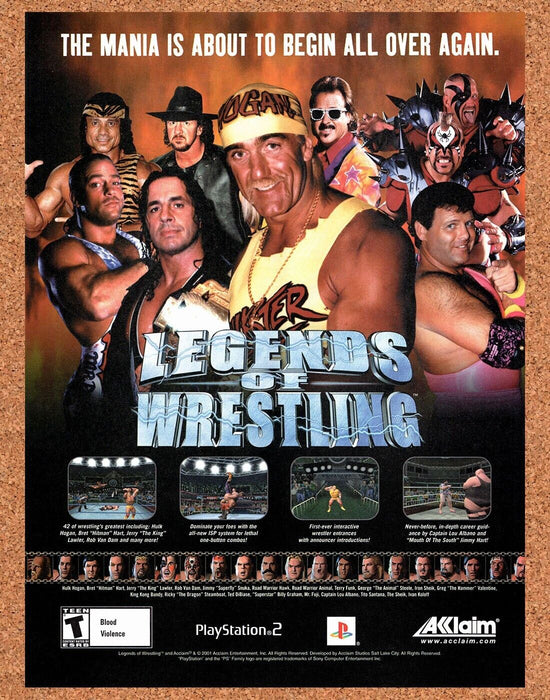 2004 Legends Of Wrestling PS2 Original WWE Ad v1 - for just $17.99! 