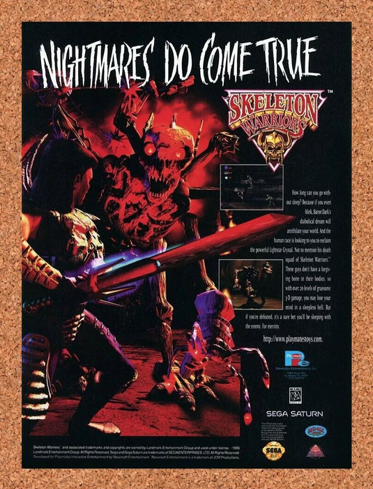 1997 Skeleton Warriors PS1 Original Ad - for just $17.99! 
