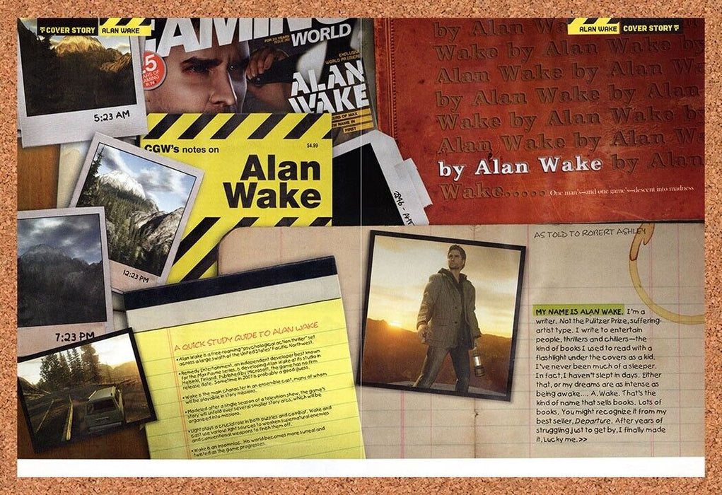 2006 Alan Wake PC Original Ad - for just $21.49! 