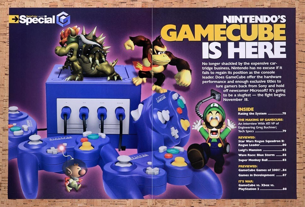2001 Nintendo GameCube Console Launch Original Ad v7 - for just $22.49! 