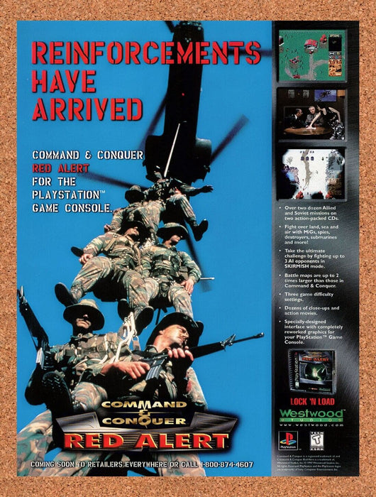 1998 Red Alert PC Original Ad v3 - for just $17.99! 